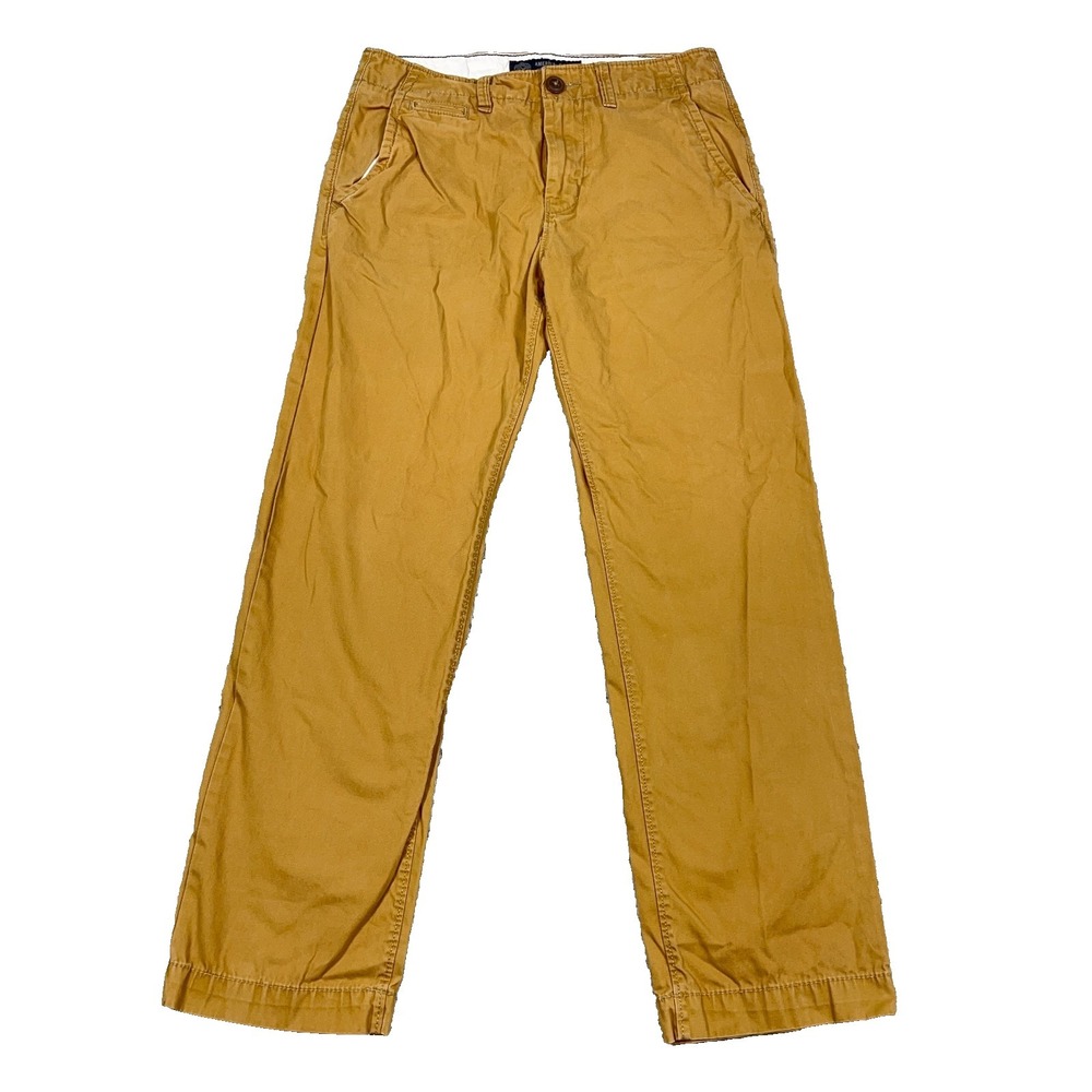 American Eagle Pants Men 28x30 Khaki Brown Chino Original Straight Dress Slacks